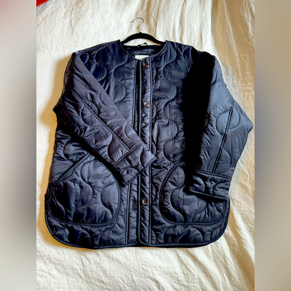 Abercrombie & Fitch Quilted Military Jacket Size Small